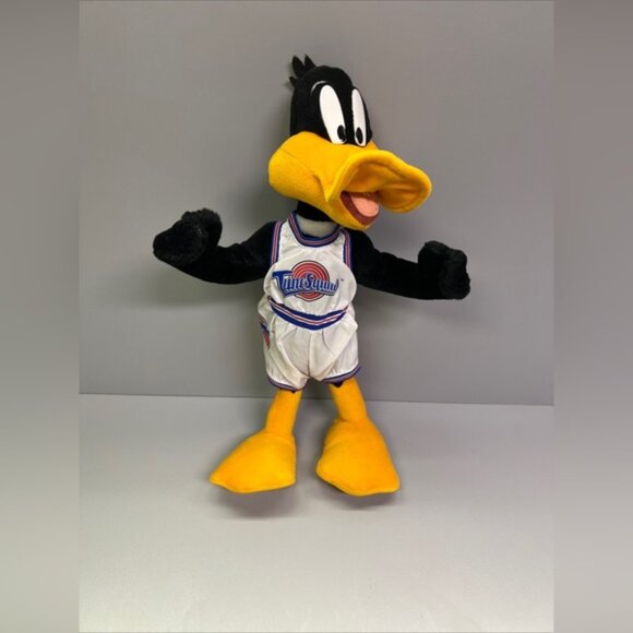 Poseable Daffy Duck Space Jam 1996 Tune Squad Play By Play Vintage - Picture 2 of 9